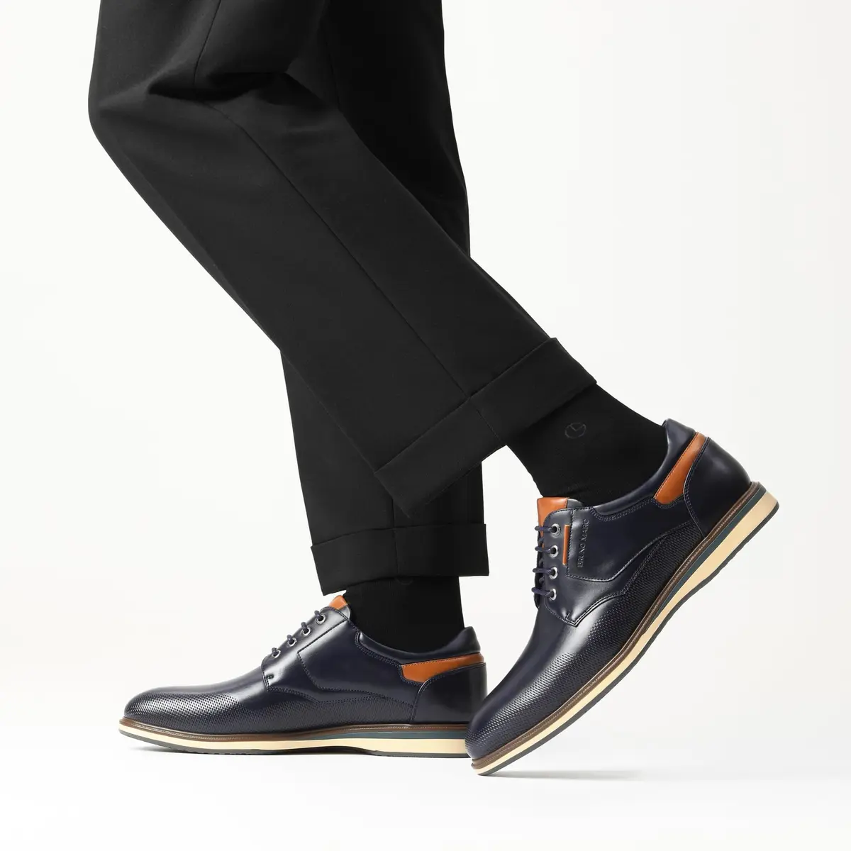 Bruno Marc Men's Casual Dress Business Formal Oxfords,8/Navy,12 | Classic Comfort & Style - view 10