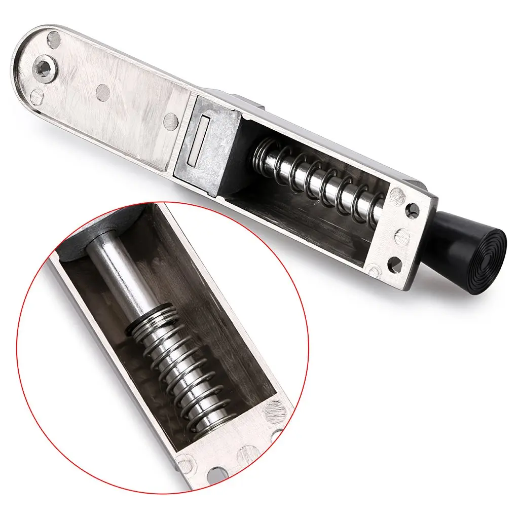 Sumnacon Kickdown Door Stop Silver | Stainless Steel Easy Step Door Stopper with Rubber Foot - view 7