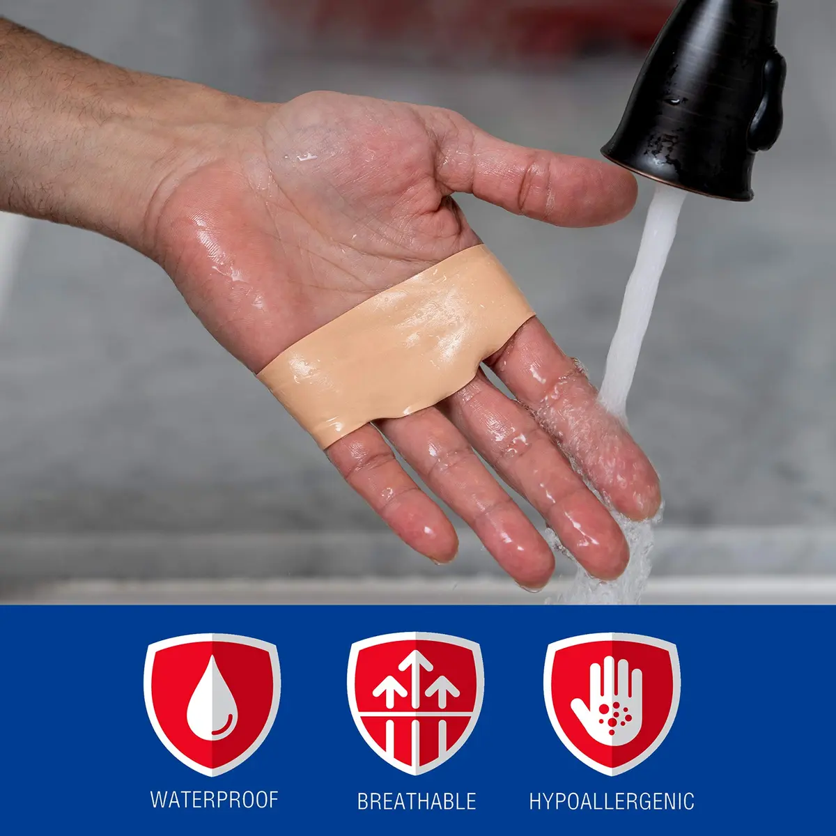 Nexcare Blister Prevention Tape Waterproof Foam 1 In x 5 Yds | Cushions & Protects Skin - view 3