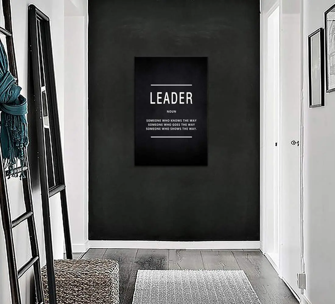 Yatsen Bridge Inspirational Wall Art Leader Noun 24" x 36" | Motivational Canvas Decor for Home & Office - view 5