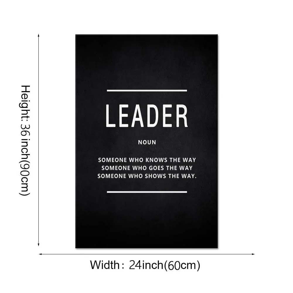 Yatsen Bridge Inspirational Wall Art Leader Noun 24" x 36" | Motivational Canvas Decor for Home & Office - view 7
