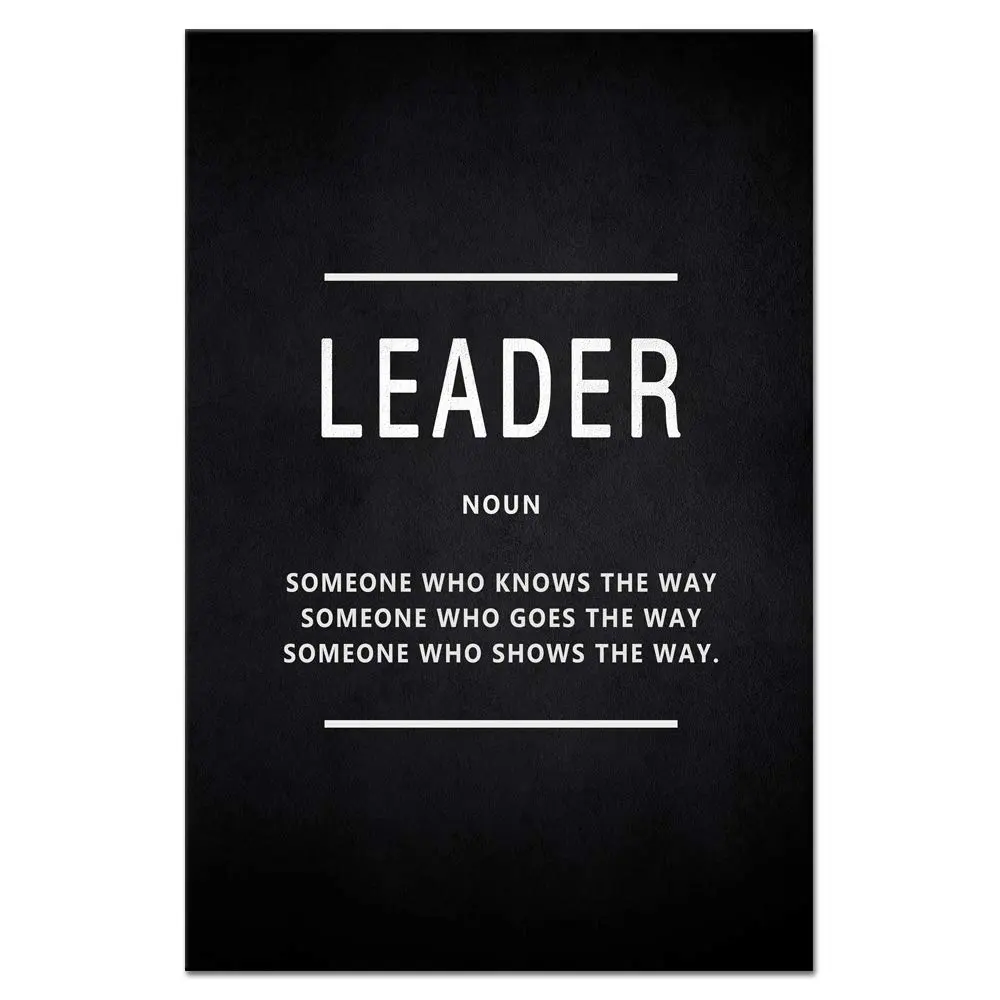 Yatsen Bridge Inspirational Wall Art Leader Noun 24" x 36" | Motivational Canvas Decor for Home & Office - view 9