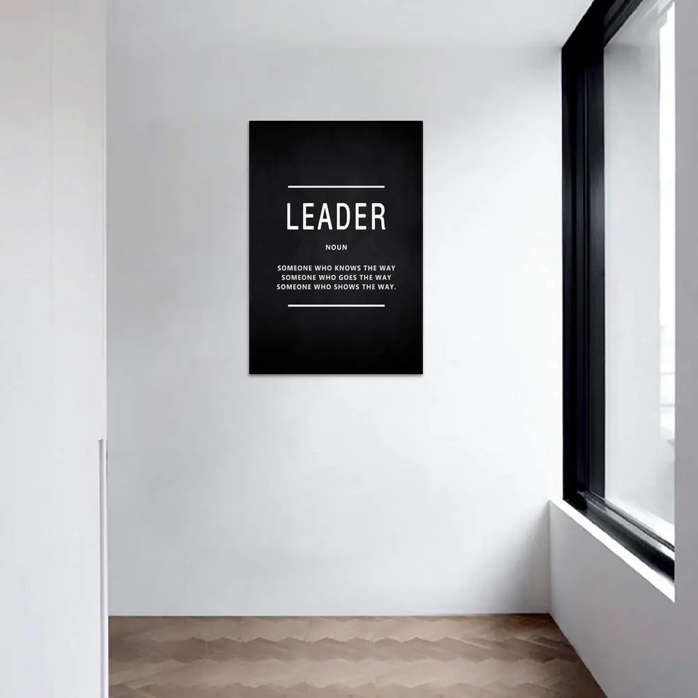 Yatsen Bridge Inspirational Wall Art Leader Noun 24" x 36" | Motivational Canvas Decor for Home & Office - view 2