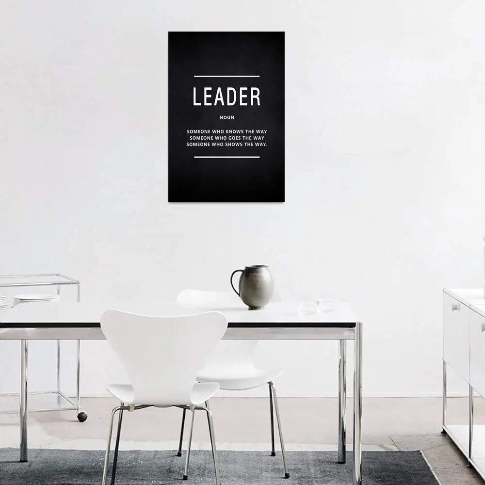 Yatsen Bridge Inspirational Wall Art Leader Noun 24" x 36" | Motivational Canvas Decor for Home & Office - view 3