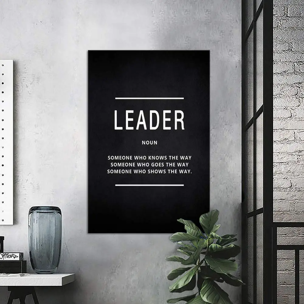 Yatsen Bridge Inspirational Wall Art Leader Noun 24" x 36" | Motivational Canvas Decor for Home & Office - view 4