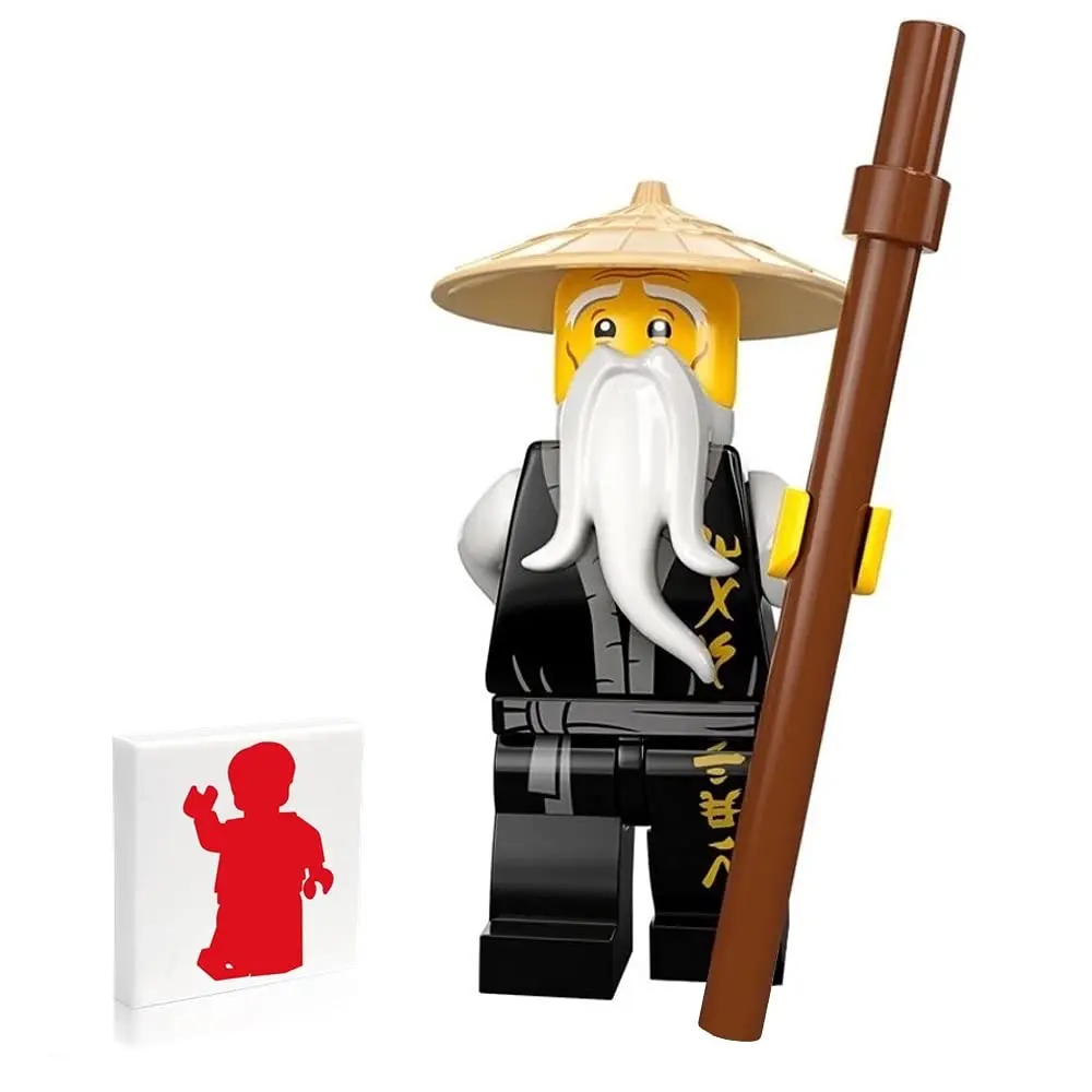 LEGO NINJAGO Minifigure Master Sensei Wu with Brown Staff 70670 | Authentic LEGO Toy for Kids & Collectors - main product image