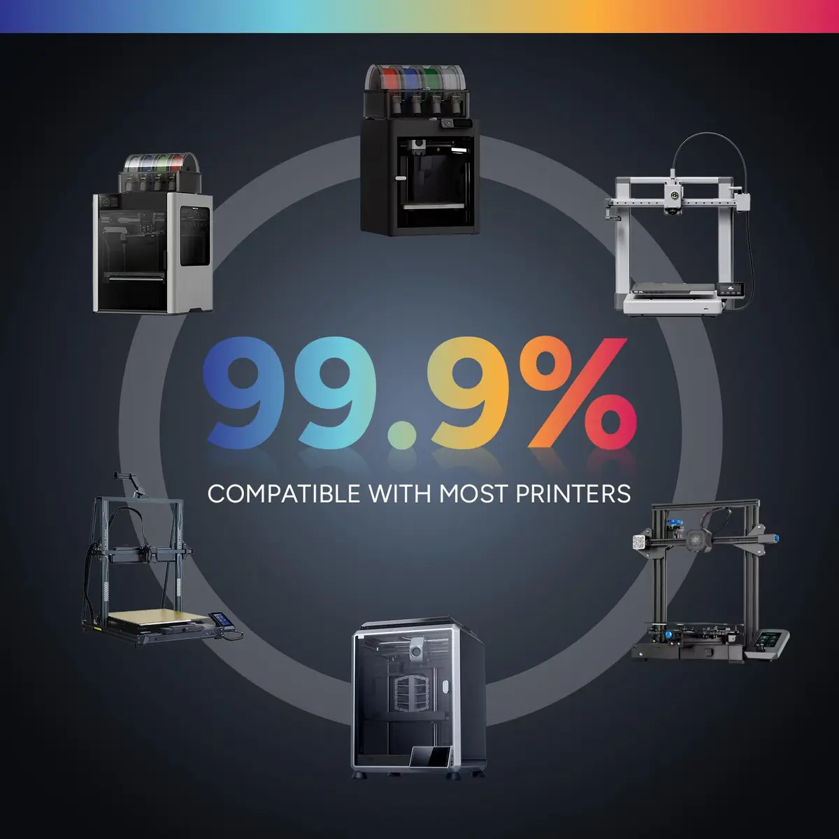 OVERTURE High Speed PETG Filament 1.75mm 1kg | Supports 300mm/s Speed & High Toughness - view 7