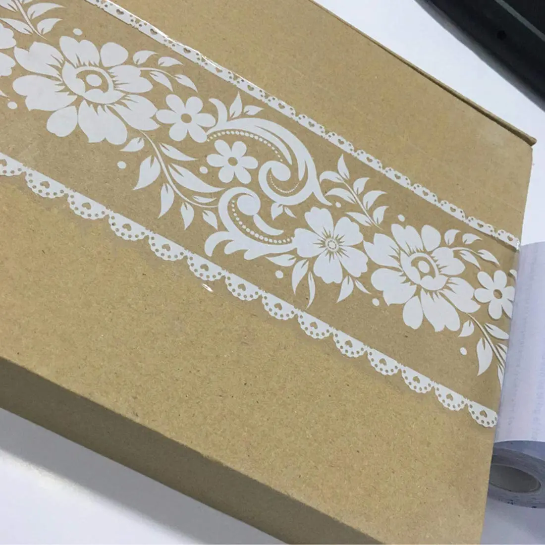AS sale Floral Lace Wallpaper Border 10m x 10cm | Self-Adhesive, Waterproof, Easy Install - view 6