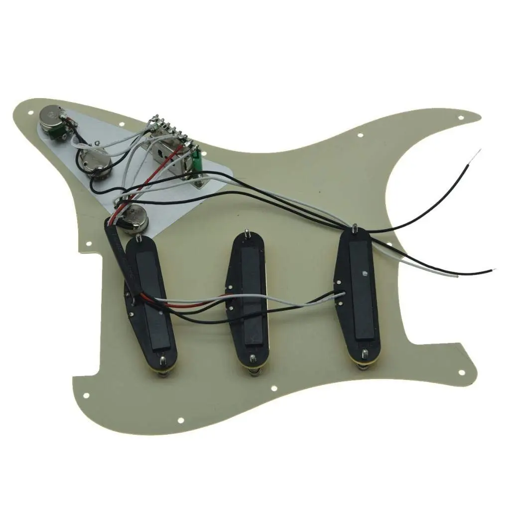 KAISH Aged White Loaded Electric Guitar Pickguard with Wilkinson Pickups | USA/Mexico FD Stratocaster Compatible - view 5