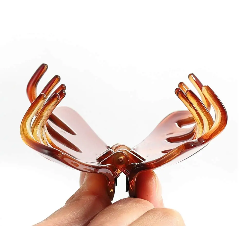 Liasun Hair Claw Clip, Medium Strong Hold, Delicate Design, 1 Count, Wine Red | Suitable for All Hair Types - view 4