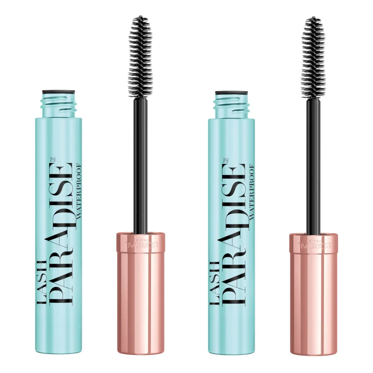L'Oreal Paris Voluminous Lash Paradise Waterproof Mascara, Black, 0.25 Fl Oz (Pack of 2) | Voluptuous Volume & Intense Length - main product image