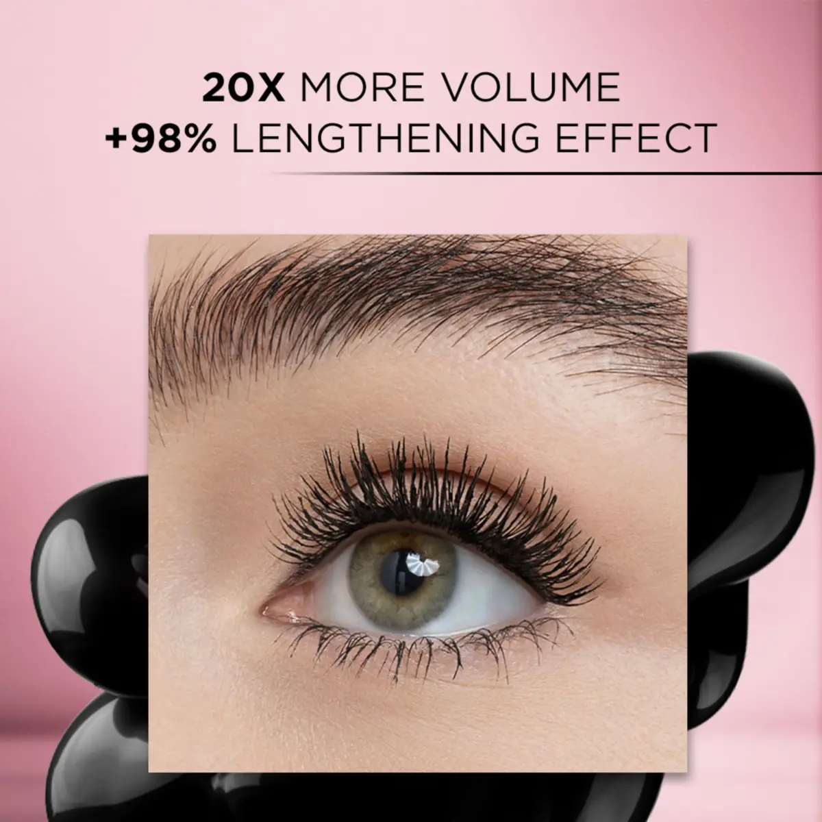 L'Oreal Paris Voluminous Lash Paradise Waterproof Mascara, Black, 0.25 Fl Oz (Pack of 2) | Voluptuous Volume & Intense Length - view 4