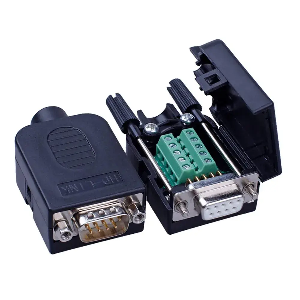 ANMBEST DB9 Solderless RS232 Serial to 9-Pin Male Adapter 2-Pack | Easy Wiring for Industrial Instrumentation - view 5