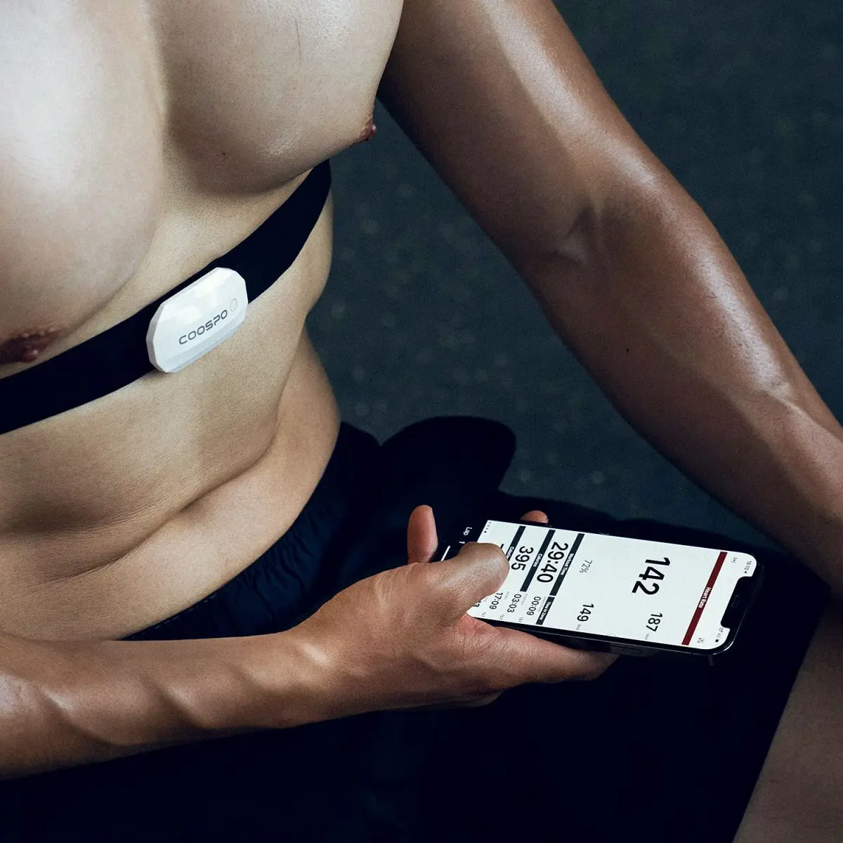 CooSpo H808S Heart Rate Monitor Chest Strap | ANT+ BLE HR Monitor, IP67 Waterproof, 300H Battery Life - view 6