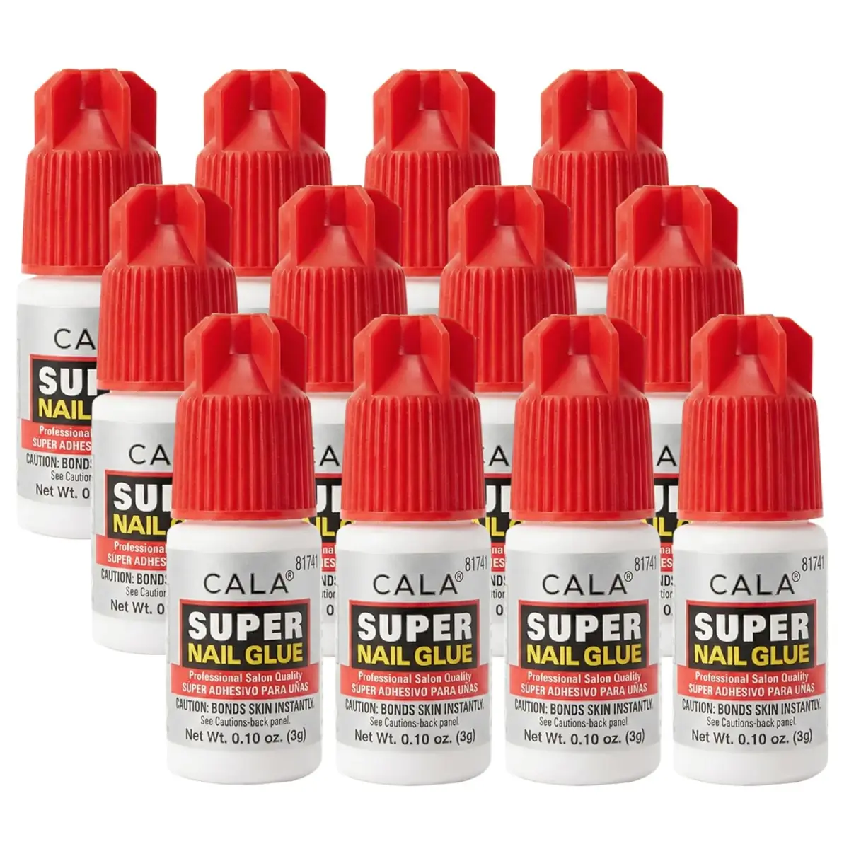 CALA Super Nail Glue 12-Pack | Professional Quick Dry Adhesive for False Nails, Tips & Art Accessories - main product image