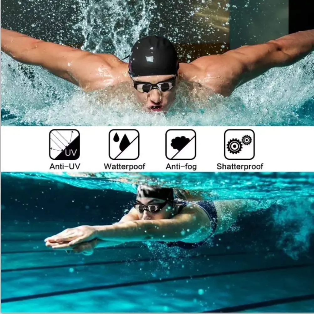 Emoly Swim Goggles No Leaking Anti Fog UV Protection for Adults & Kids | Comfortable Fit & Clear Vision - view 7