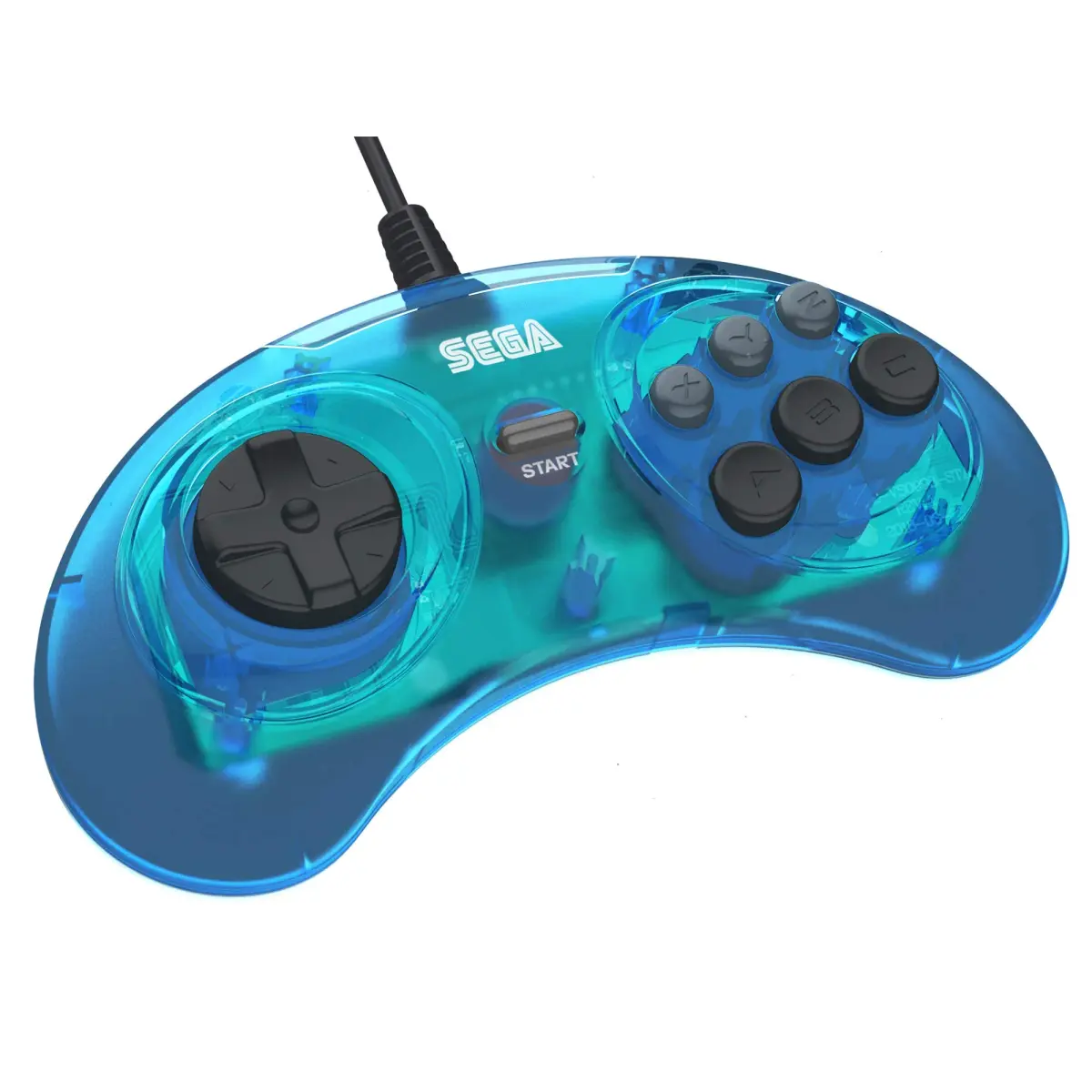 Retro-Bit Official Sega Genesis USB Controller 6-Button Arcade Pad for PC, Mac, Switch, PS3 | 290g (0.64lb) - view 6