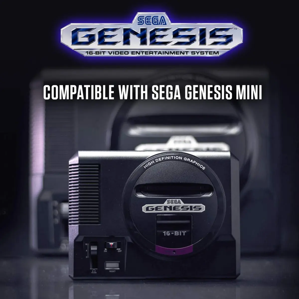 Retro-Bit Official Sega Genesis USB Controller 6-Button Arcade Pad for PC, Mac, Switch, PS3 | 290g (0.64lb) - view 7