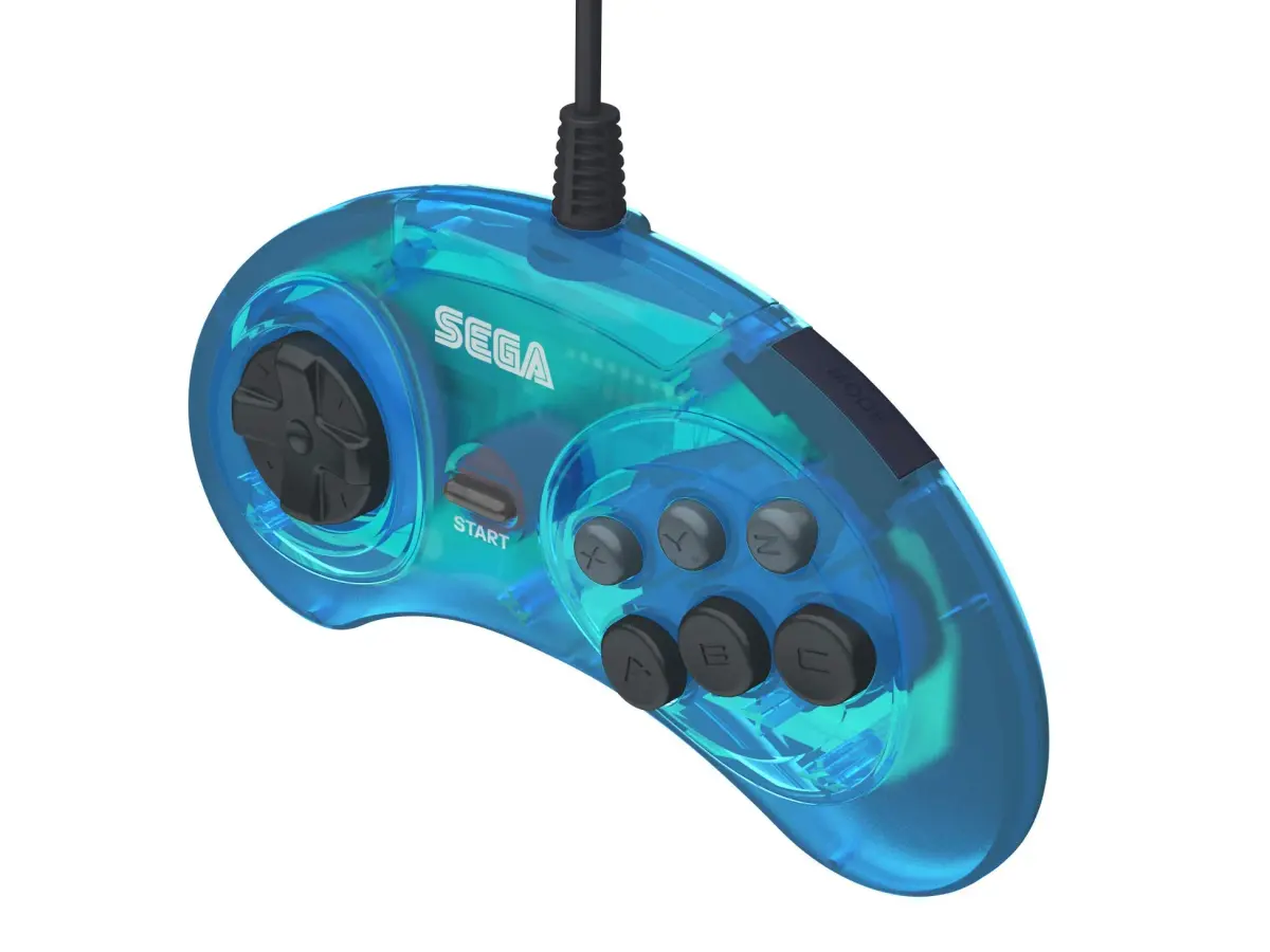 Retro-Bit Official Sega Genesis USB Controller 6-Button Arcade Pad for PC, Mac, Switch, PS3 | 290g (0.64lb) - view 3