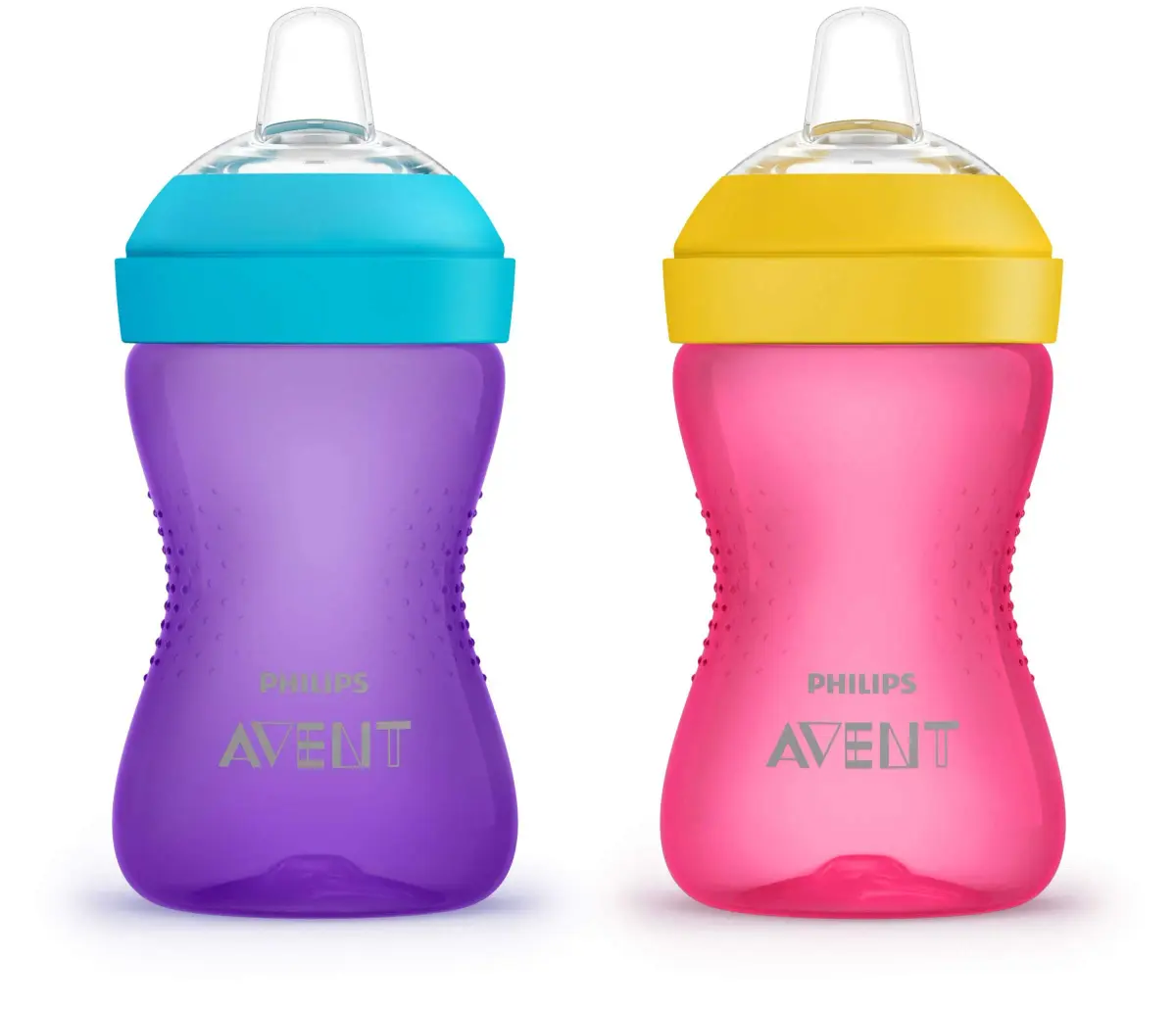 Philips Avent My Grippy Spout Sippy Cup, Soft Spout, 296ml (10 oz), 2-Pack | BPA-Free, Leak-Proof Toddler Cup - main product image