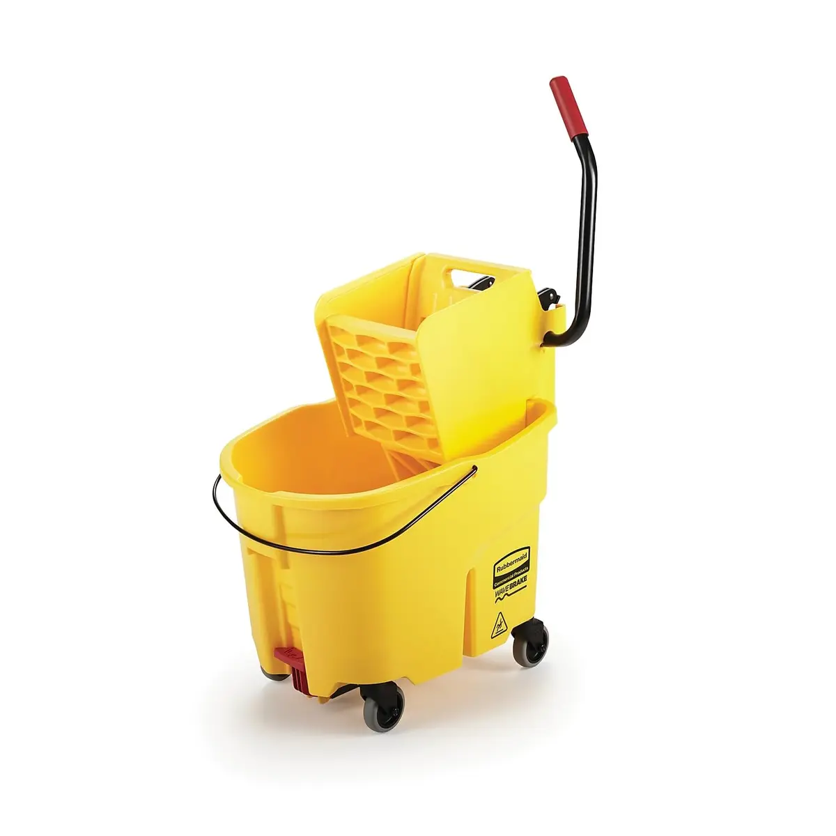 Rubbermaid Commercial Products WaveBrake 35QT Side-Press Mop Bucket 2.0 | Reduces Splashing & Enhances Safety (70-120 chars) - main product image