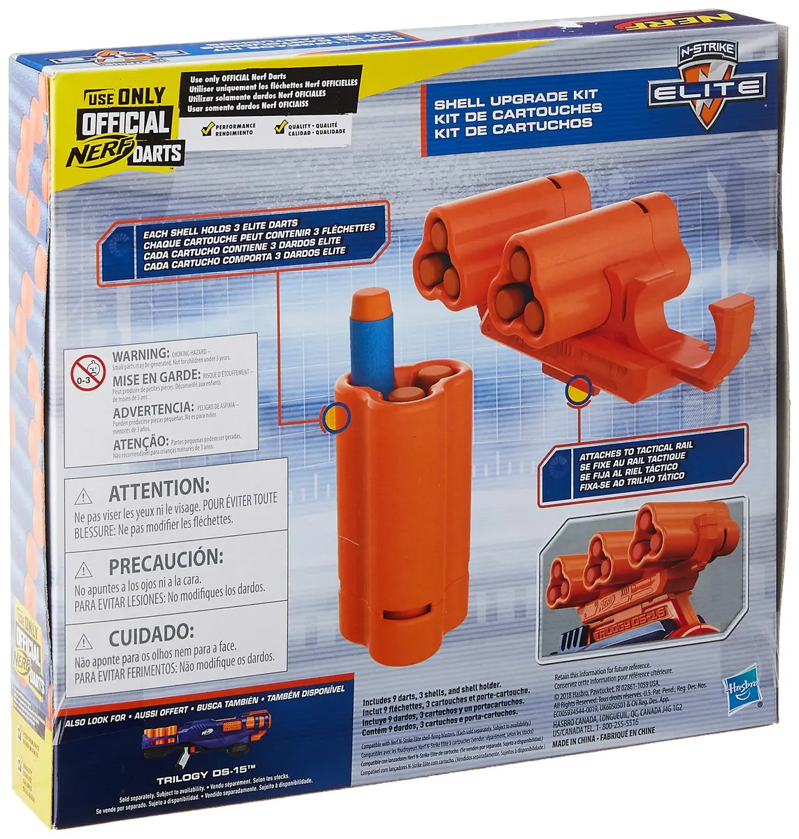Nerf Upgrade Kit: 3 Shells, 9 Darts, Shell Holder | Foam Blaster Refill for Kids - view 2