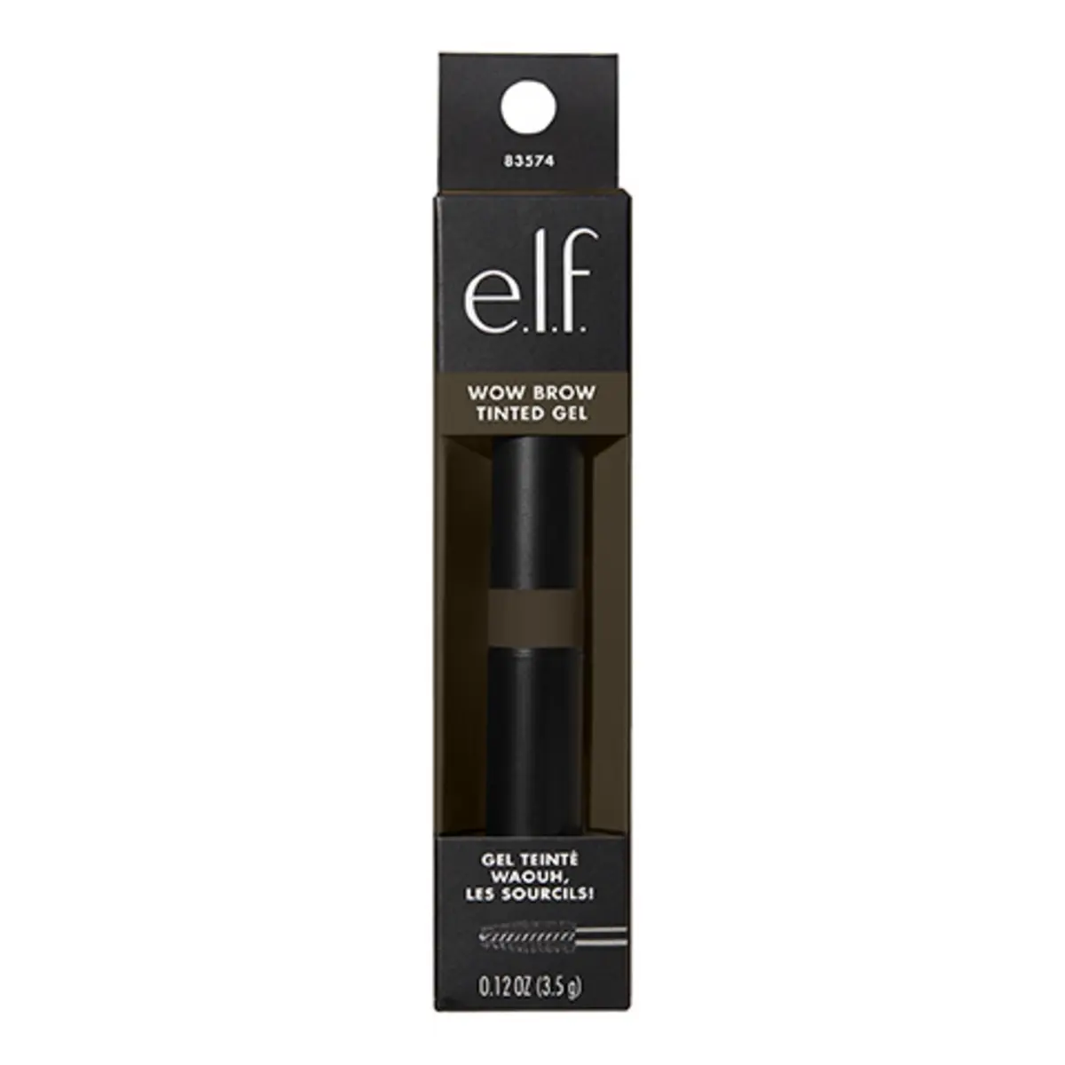 e.l.f. Wow Brow Gel, Deep Brown | Volumizing Wax-Gel Hybrid Locks Brows - view 6
