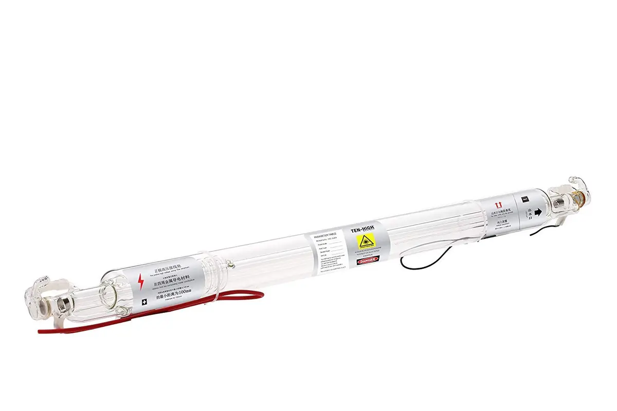 TEN-HIGH 20W CO2 Laser Tube 520mm Length, 50mm Dia for Engraving & Cutting | Well-grounded, Long Life - main product image