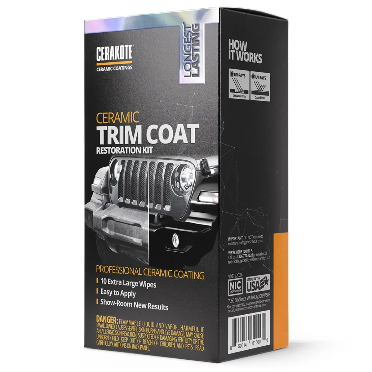 CERAKOTE Ceramic Trim Coat Kit - 10 Wipes | Restores Plastic Trim & Protects from UV Rays - view 8