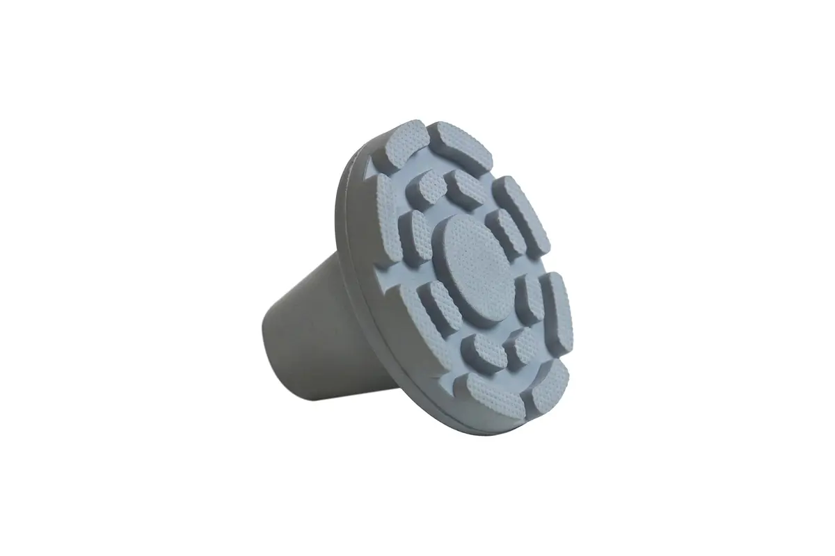 KMINA All Terrain Crutch Tips 7/8 Inch (2.22 cm) - Pack of 2 | Non-Slip Rubber with Steel Ring - view 7