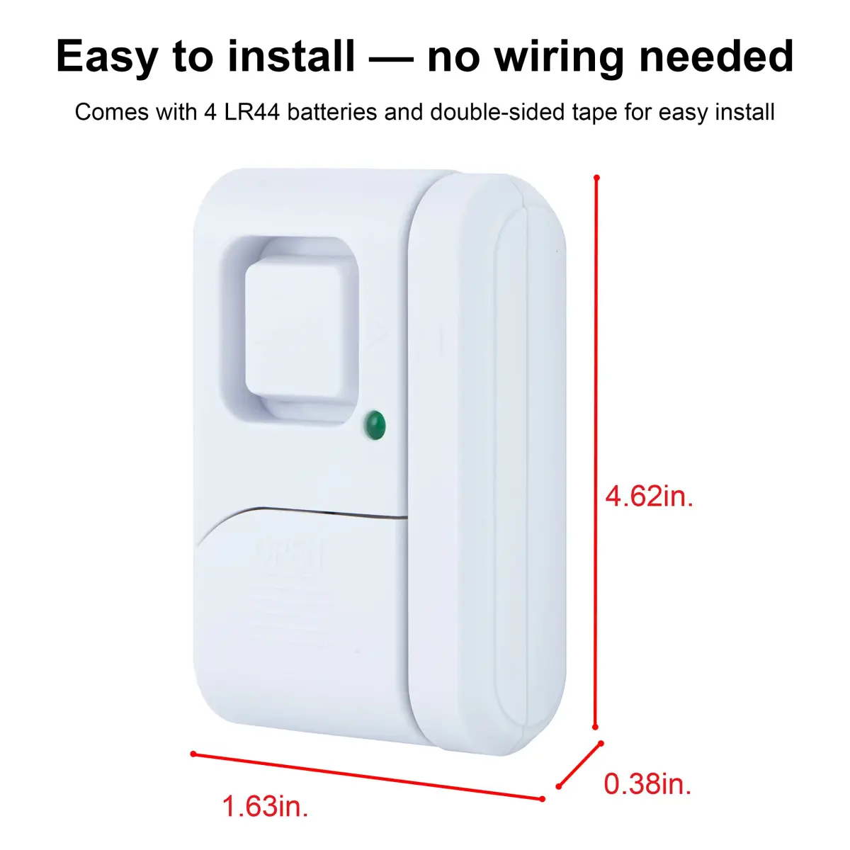 UltraPro Personal Security Window and Door Alarm 5 Pack | 120dB Wireless Chime & Siren - view 2