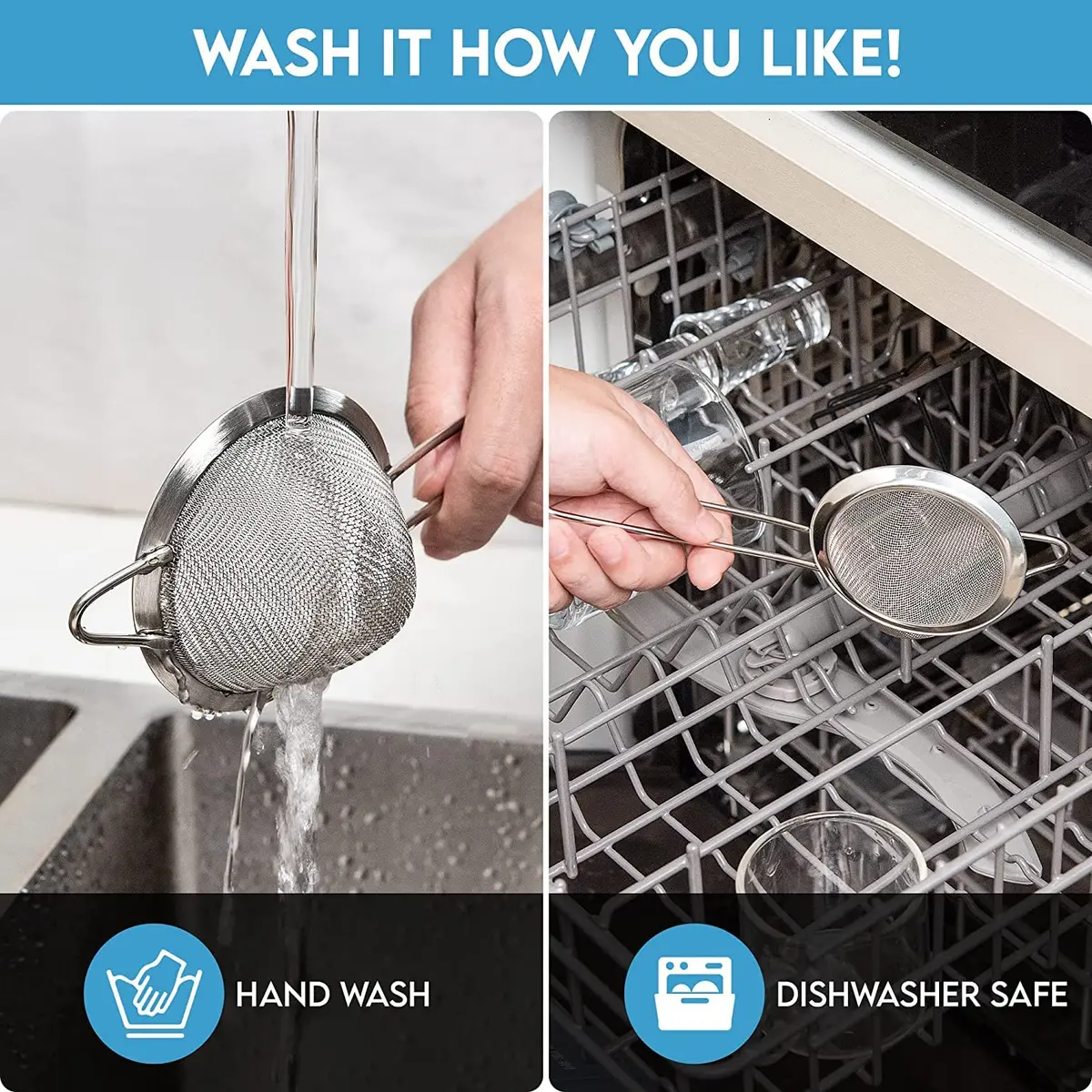 KAFOOR Fine Mesh Strainer - 3.3 Inch Conical Sieve - Tea & Food Strainer, Stainless Steel, Durable & Rust-Resistant - view 7