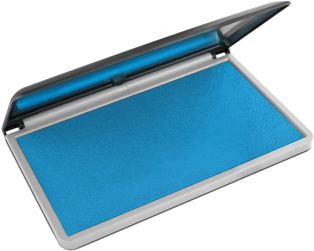 MaxMark Large Premium Light Blue Ink Stamp Pad 17.5cm x 15.9cm (3.5" x 6.25") | Thousands of Crisp Impressions - main product image