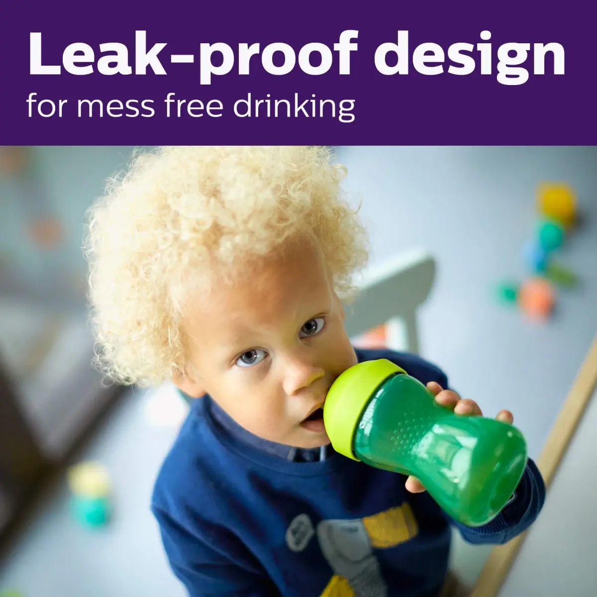 Philips Avent My Grippy Spout Sippy Cup, Soft Spout, 296ml (10 oz), 2-Pack | Leak-Proof & BPA-Free Toddler Cup - view 2