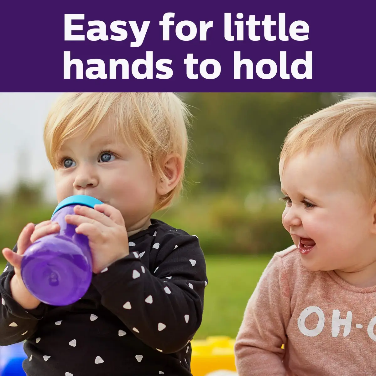 Philips Avent My Grippy Spout Sippy Cup, Soft Spout, 296ml (10 oz), 2-Pack | Leak-Proof & BPA-Free Toddler Cup - view 3