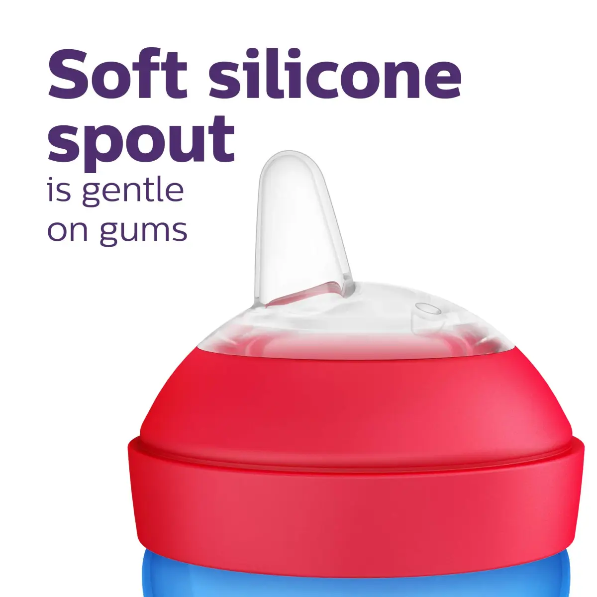 Philips Avent My Grippy Spout Sippy Cup, Soft Spout, 296ml (10 oz), 2-Pack | Leak-Proof & BPA-Free Toddler Cup - view 4