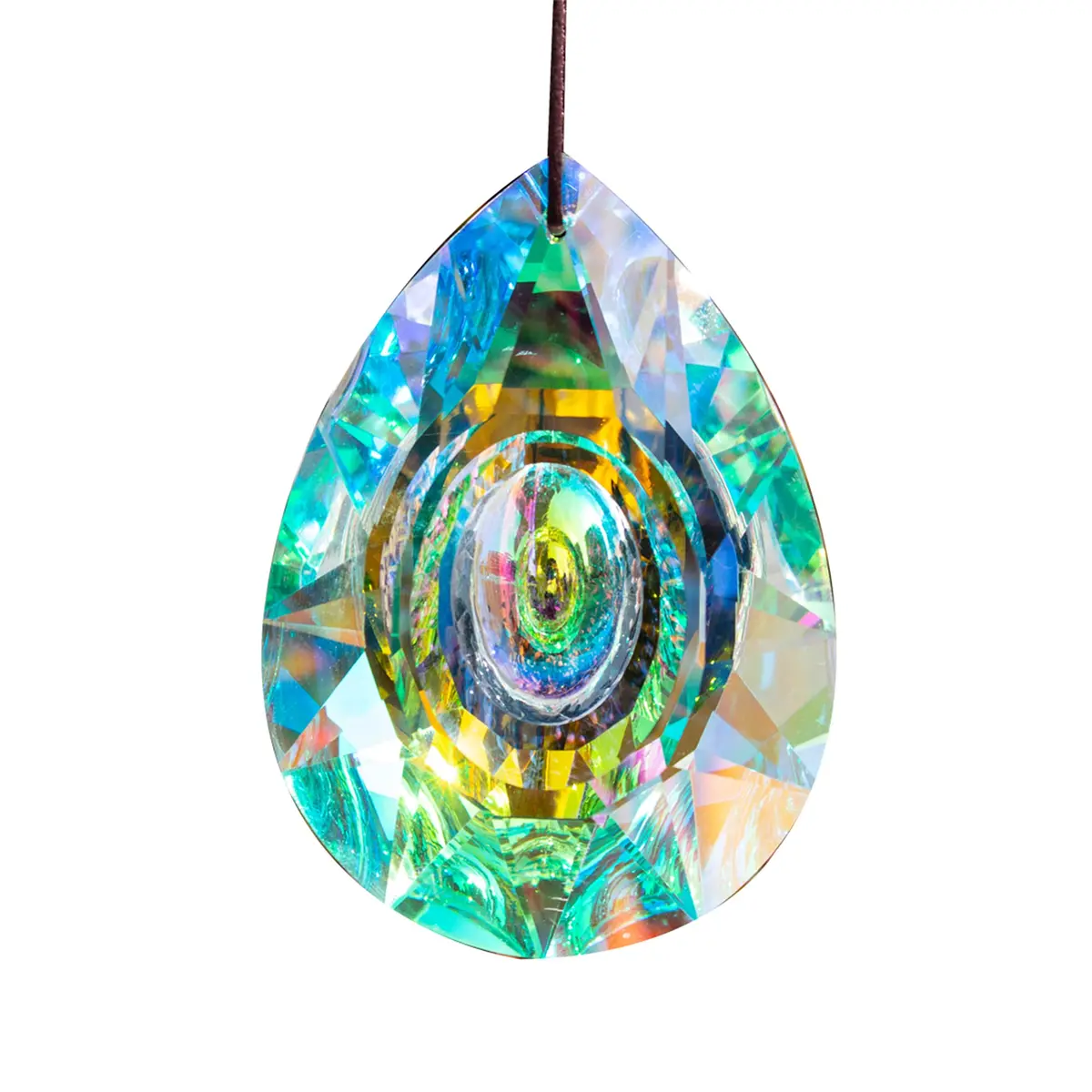 H&D HYALINE & DORA 89mm/3.5in Hanging Chandelier Crystals Prism Rainbow Sun Catcher - main product image