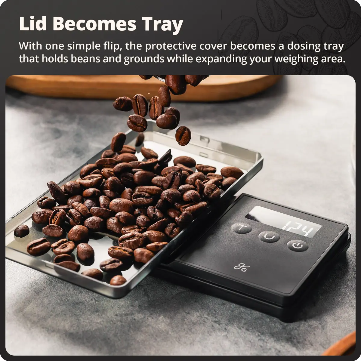 Greater Goods Digital Espresso Scale with 0.1g Precision, 750g Capacity | Compact, Accurate, for Home Espresso - view 4
