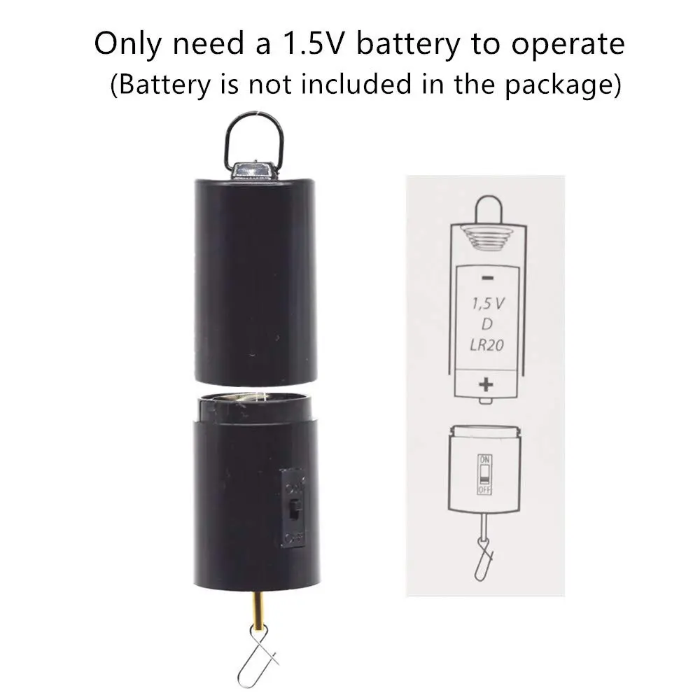 FENELY Black Battery Operated Wind Spinner Motor for Hanging Displays | 1.8 kg (4 lb) Capacity - view 3