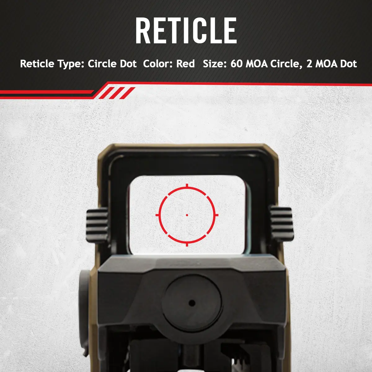 Sightmark Ultra Shot M-Spec FMS Reflex Sight,Dark Earth | Rugged, Night Vision Compatible, 65-MOA Reticle - view 7