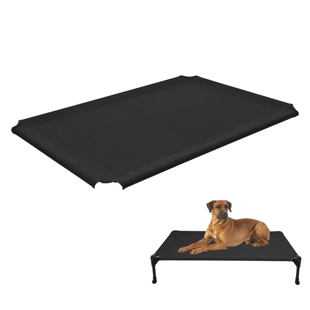 Veehoo Replacement Dog Bed Cover for CWC1803 Cot 106.68cm x 76.2cm (42"x30") | Breathable Mesh Fabric for Cooling Comfort - main product image