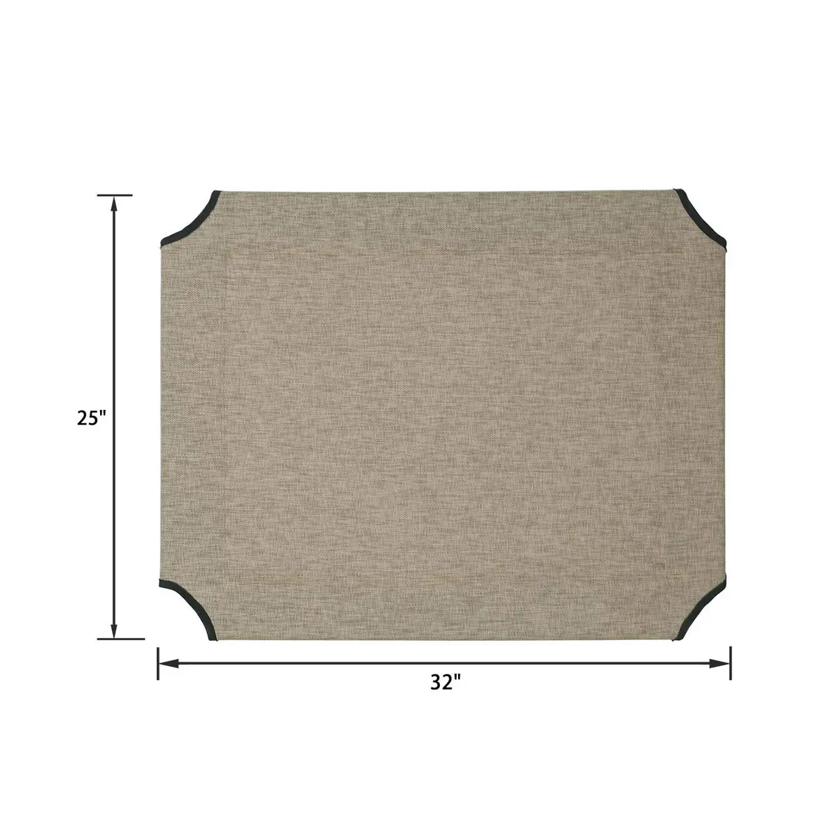 Veehoo Replacement Cooling Pet Bed Cover Beige 81cm (32") x 64cm (25") | Breathable Mesh Fabric for Medium Dogs - view 3