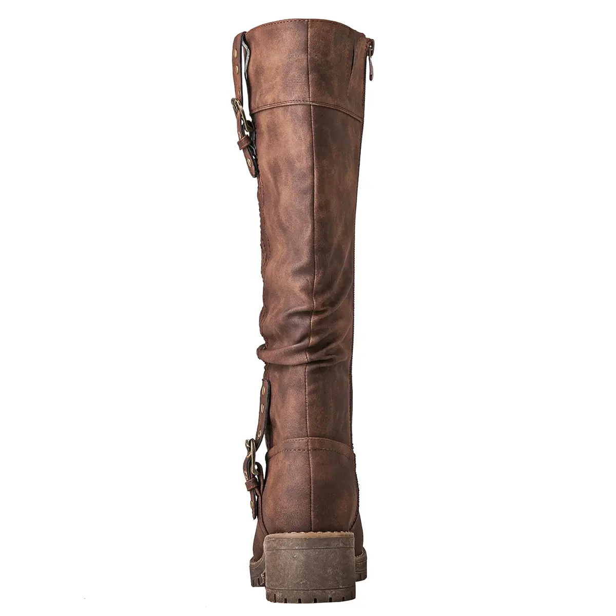 GLOBALWIN Women's Brown Knee High Riding Boots 6.5M | Chunky Low Heel, Fashion-Forward Comfort - view 5