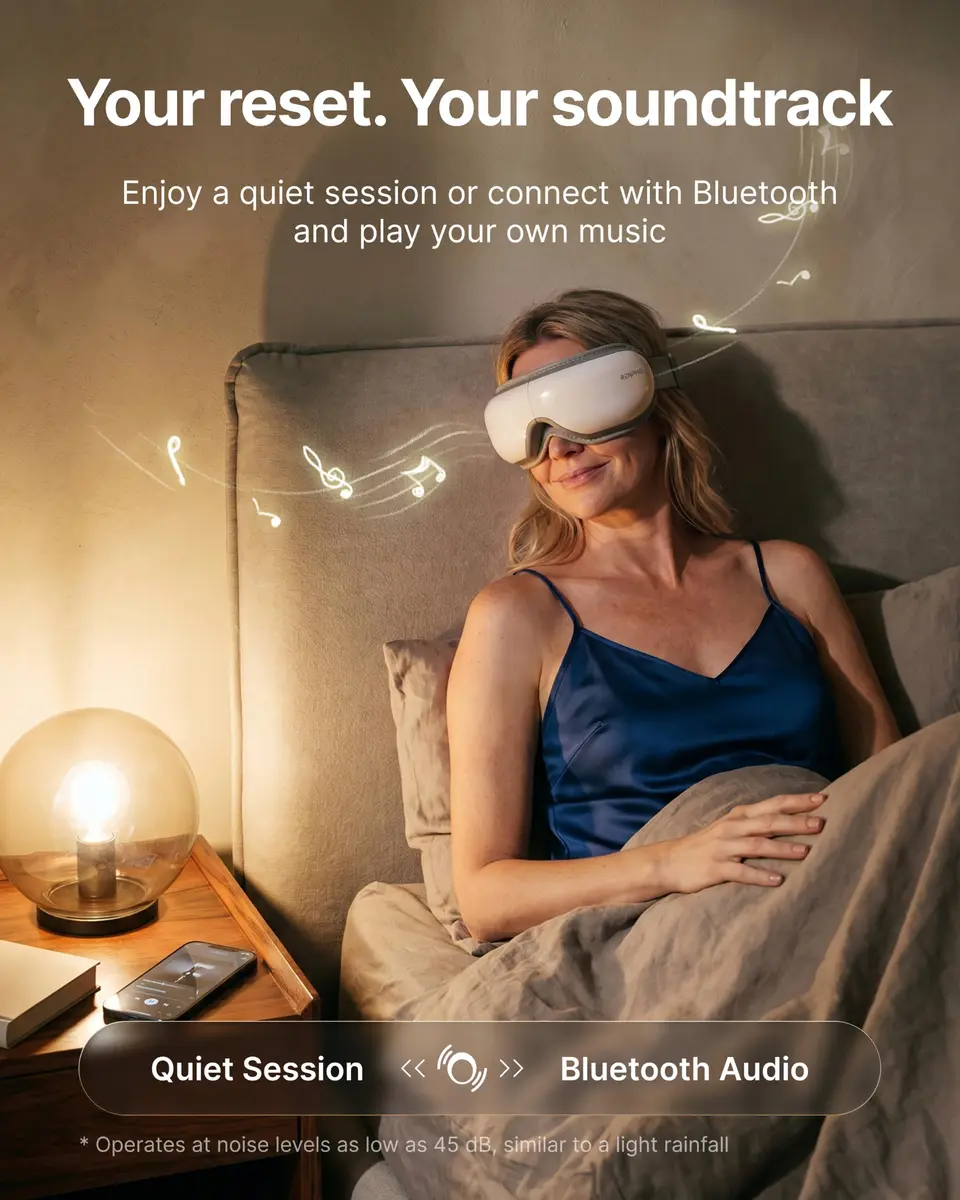RENPHO Eyeris 1 Eye Massager with Heat | Heated Eye Mask for Relaxation & Migraine Relief - view 5