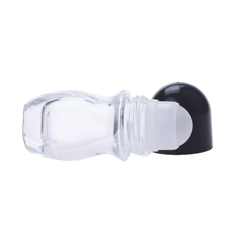 Wresty 50ml (1.69Oz) Glass Roller Bottles with Black Screw Lids | Leakproof Design for Essential Oils & Perfumes - view 2