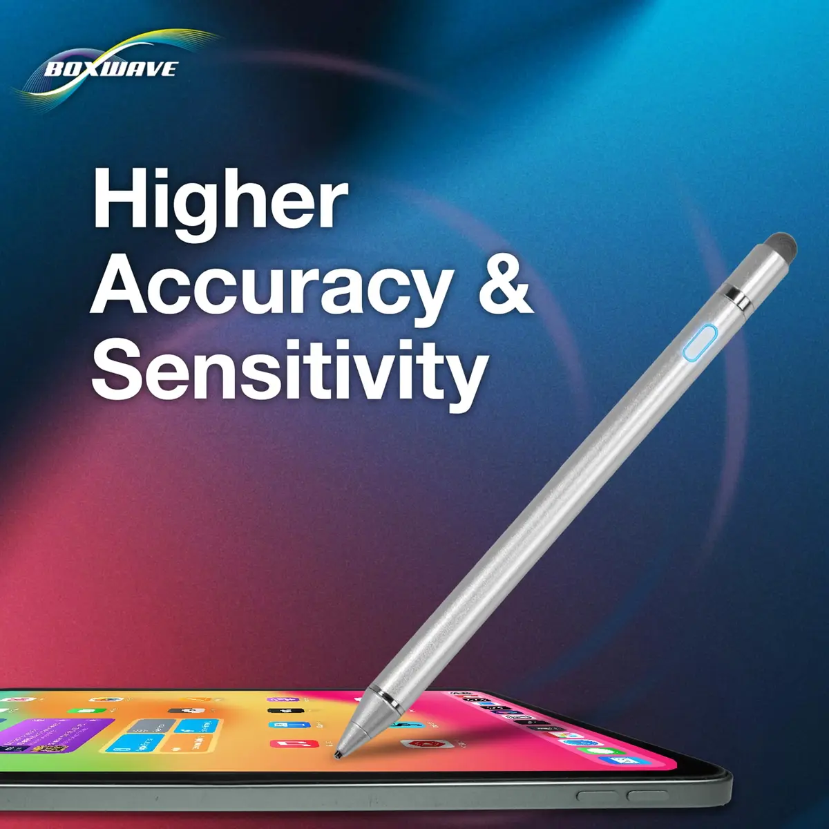 BoxWave Active Stylus Pen for Acer Chromebook 15 (CB515) 15.6 in | Ultra Fine Tip, 12H Battery, Metallic Silver - view 2