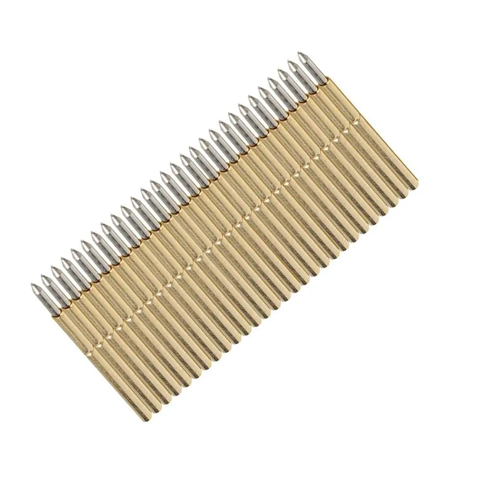 Keenso Pogo Pins 100pcs Spring Test Probe Round 1.02mm PCB Testing Pin | Durable Conical Head for Electrical Testing - view 2
