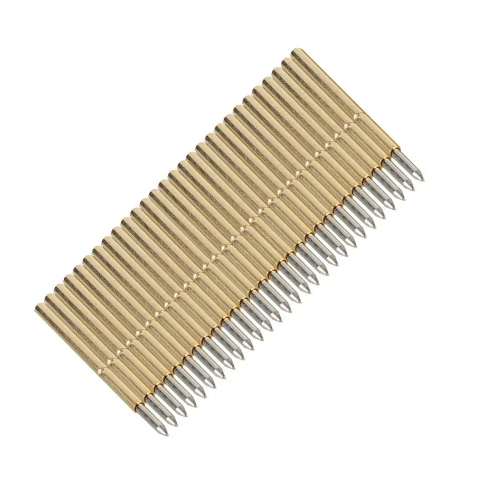 Keenso Pogo Pins 100pcs Spring Test Probe Round 1.02mm PCB Testing Pin | Durable Conical Head for Electrical Testing - view 3