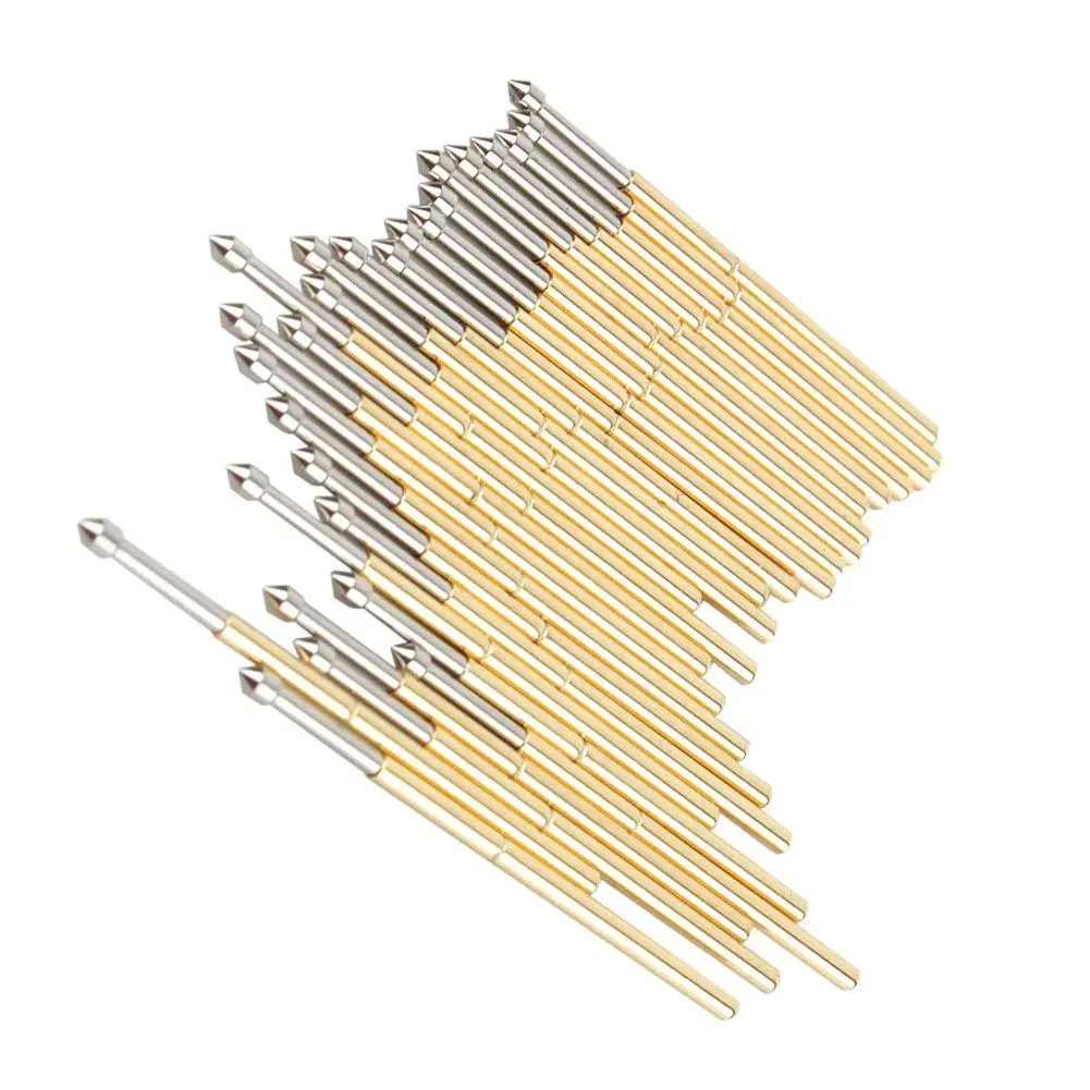 Keenso Pogo Pins 100pcs Spring Test Probe Round 1.02mm PCB Testing Pin | Durable Conical Head for Electrical Testing - view 4
