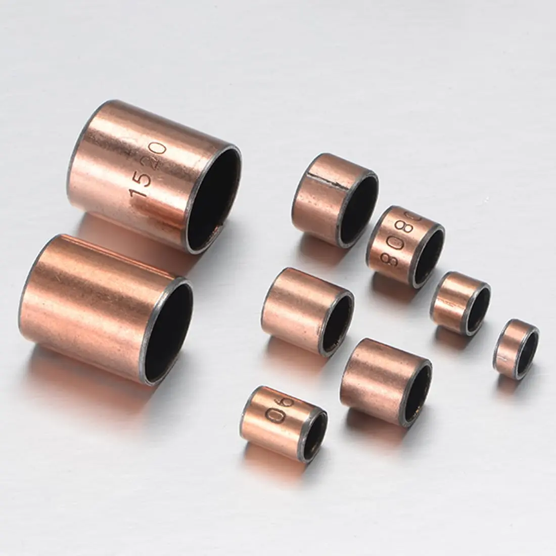uxcell Sleeve Bearing 8mm Bore x 10mm OD x 6mm Length Plain Bearings Wrapped Oilless Bushings 10 Pack | Self-Lubricating for Sliding Movements - view 3